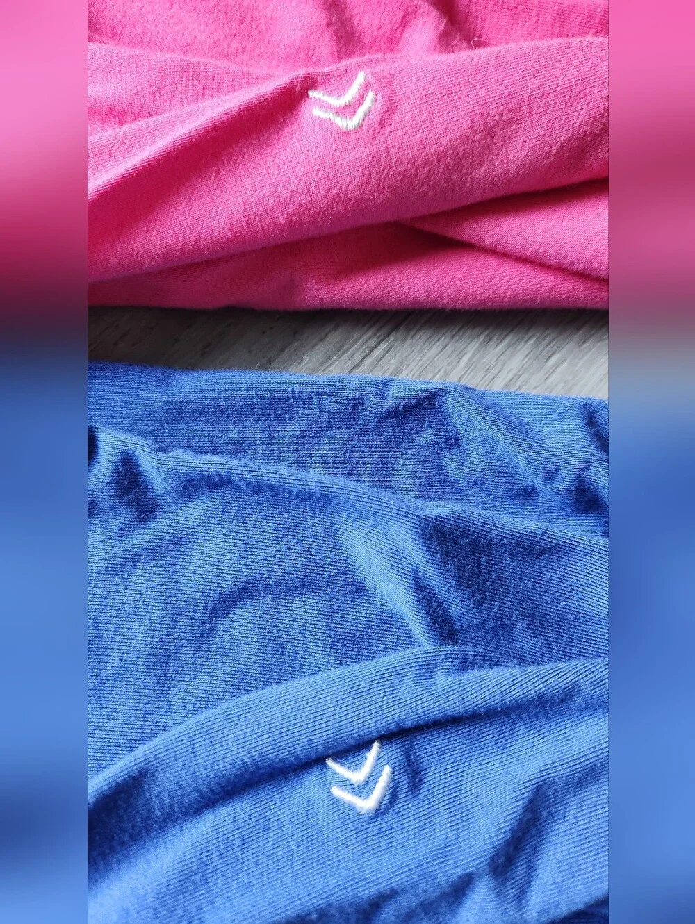 2 Soulvation Buttery Soft Twist Headbands Blue & Pink EUC